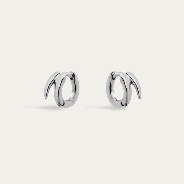 shaun leane Iconic Silhouettes Quill Mini Hoop Earrings - Silver