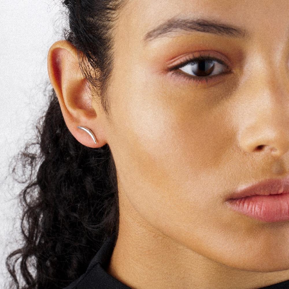 Shaun Leane Iconic Silhouettes Quill Stud Earrings - Silver