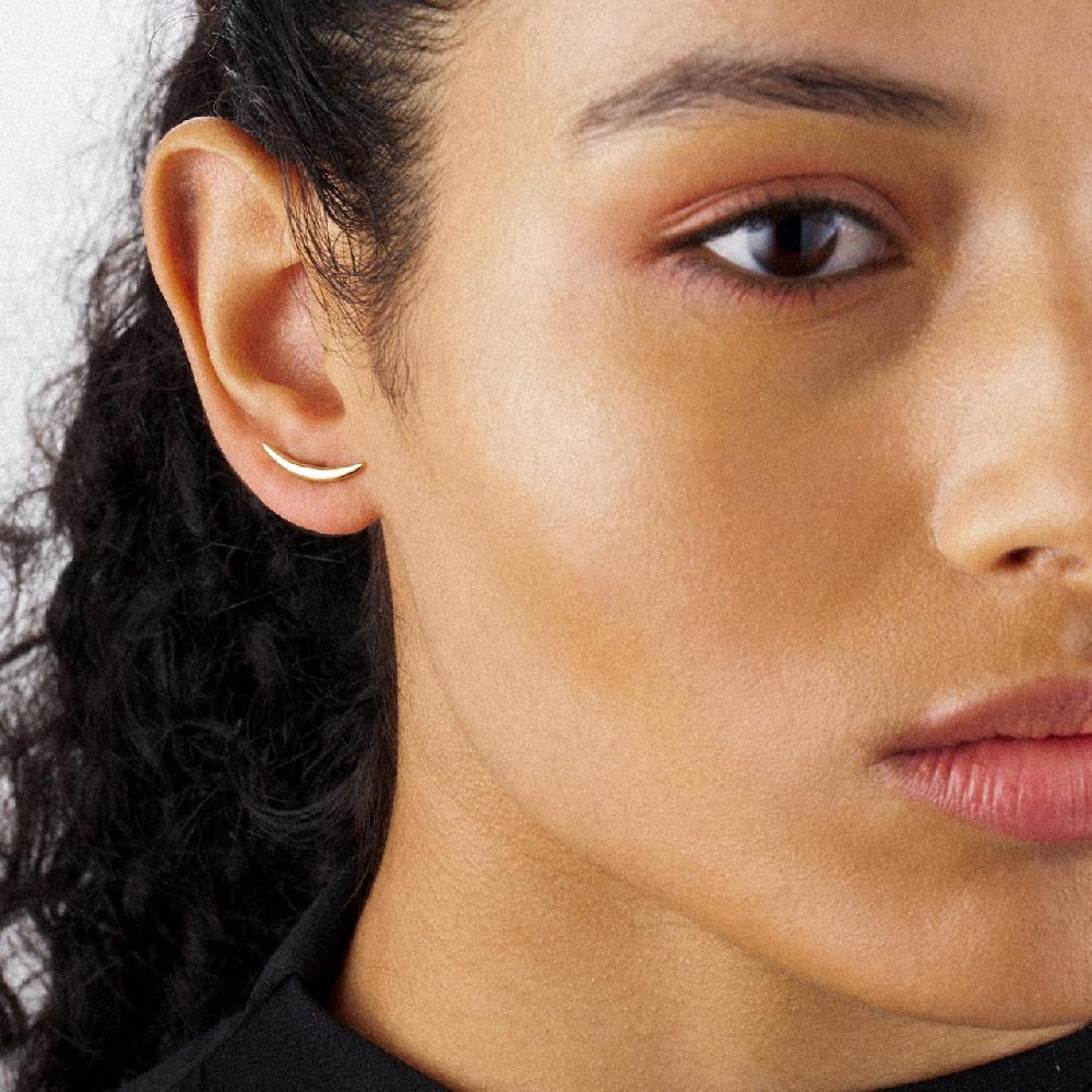 Shaun Leane Iconic Silhouettes Quill Stud Earrings - Yellow Gold Vermeil