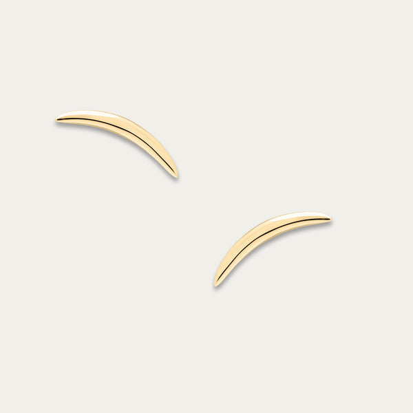 shaun leane Iconic Silhouettes Quill Stud Earrings - Yellow Gold Vermeil