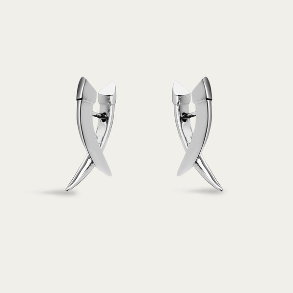 shaun leane Iconic Silhouettes Sabre Mini Crossover Earrings - Silver