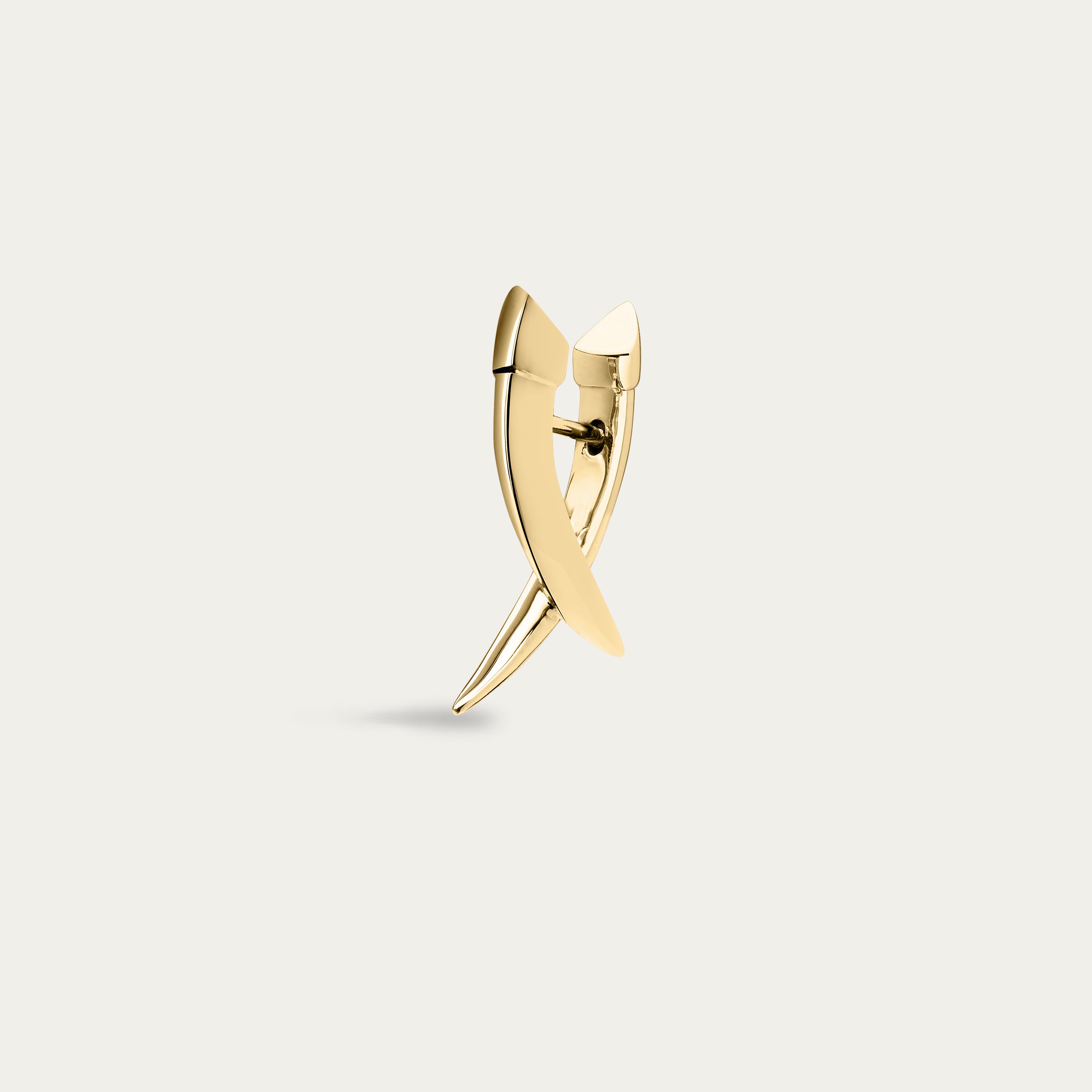 Shaun Leane Iconic Silhouettes Sabre Mini Crossover Earrings - Yellow Gold Vermeil