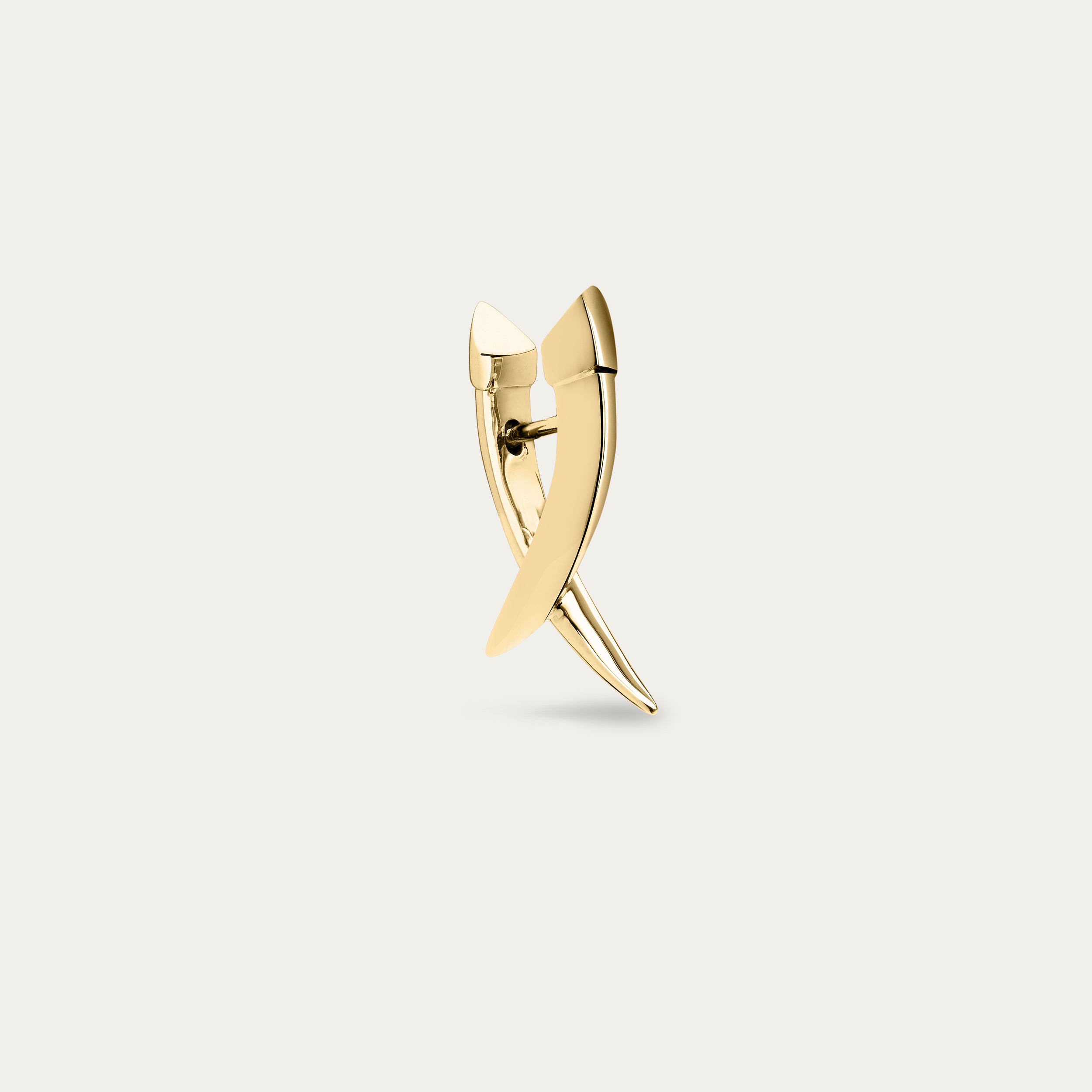 Shaun Leane Iconic Silhouettes Sabre Mini Crossover Earrings - Yellow Gold Vermeil