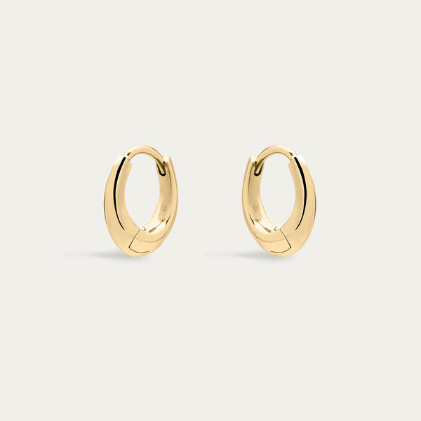 shaun leane Iconic Silhouettes Sabre Mini Hoop Earrings - Yellow Gold Vermeil