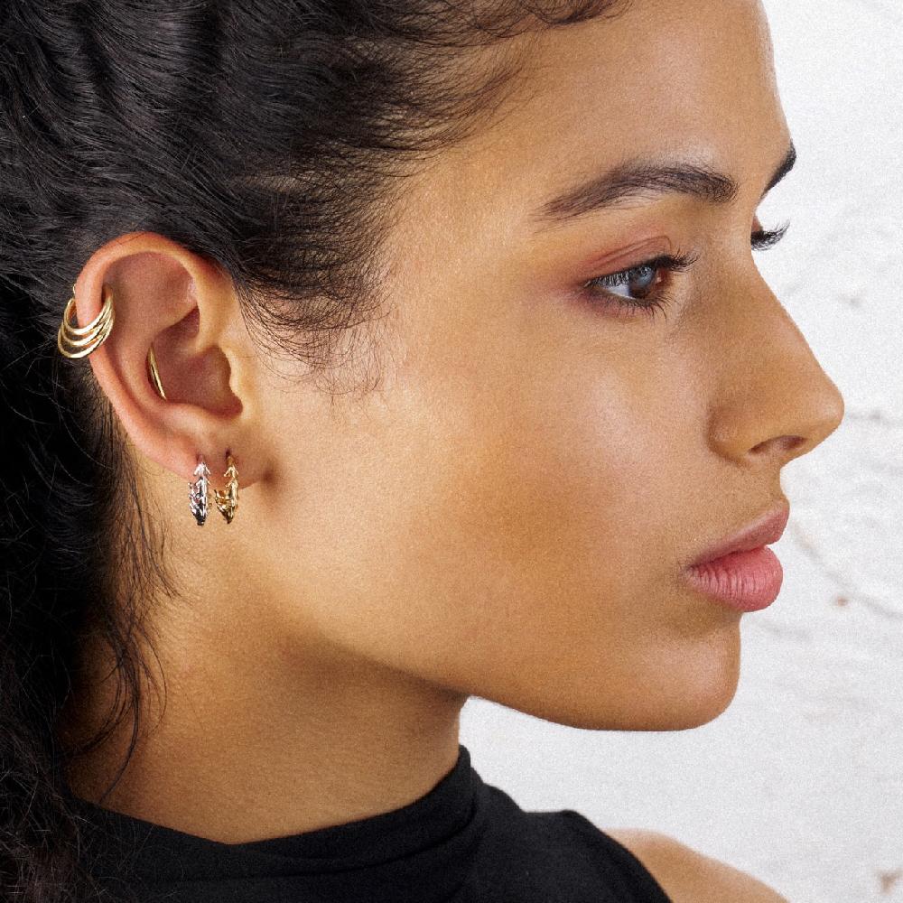 Shaun Leane Iconic Silhouettes Serpent's Trace Mini Hoop Earrings - Silver