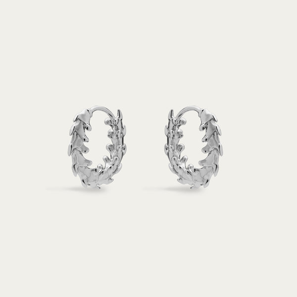 shaun leane Iconic Silhouettes Serpent's Trace Mini Hoop Earrings - Silver