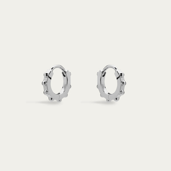 shaun leane Iconic Silhouettes Spur Mini Hoop Earrings - Silver