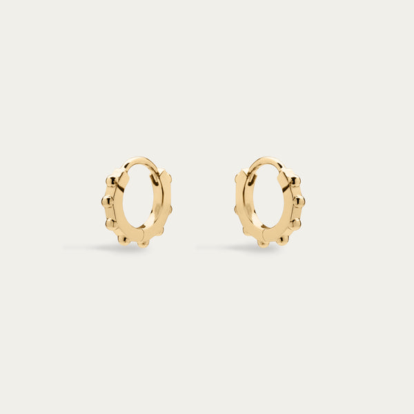 shaun leane Iconic Silhouettes Spur Mini Hoop Earrings - Yellow Gold Vermeil