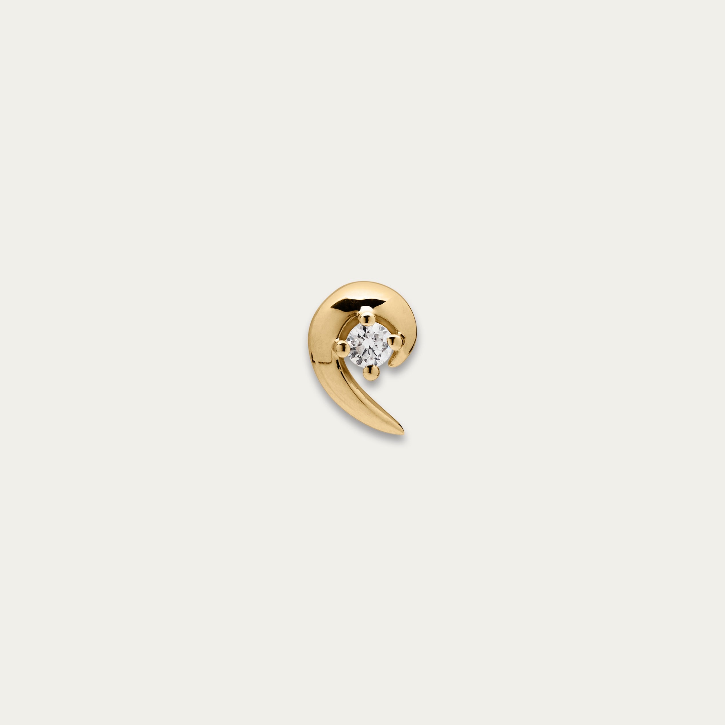 Shaun Leane Iconic Silhouettes Talon Diamond Stud Earring - Yellow Gold Vermeil & Diamond