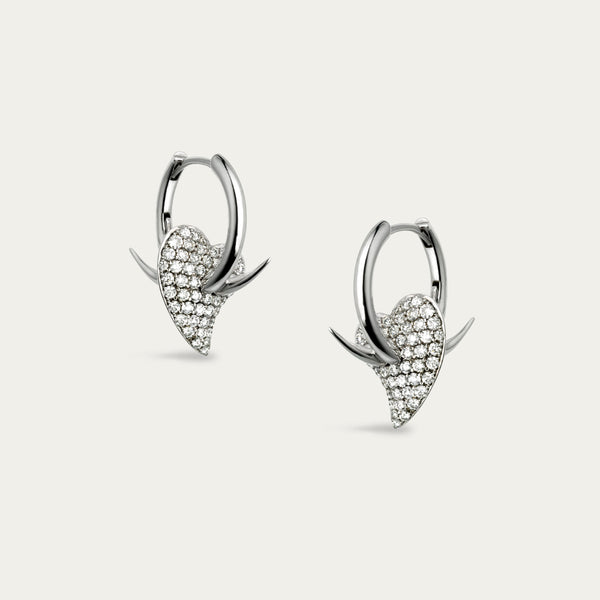 shaun leane Impassioned Earrings - 18ct White Gold & Diamond