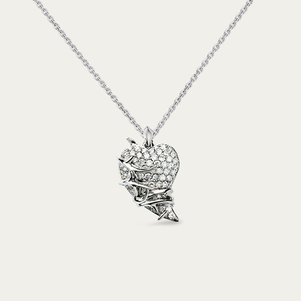 shaun leane Impassioned Necklace - 18ct White Gold & Diamond