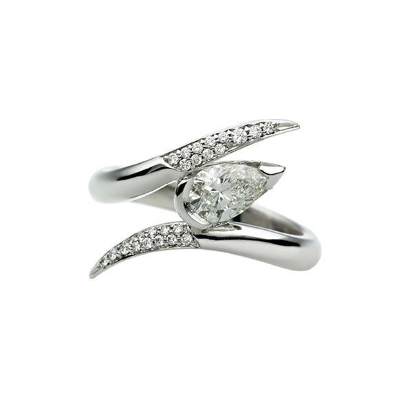 shaun leane Interlocking Ariana50 Engagement Ring - Platinum & 0.63ct Diamond