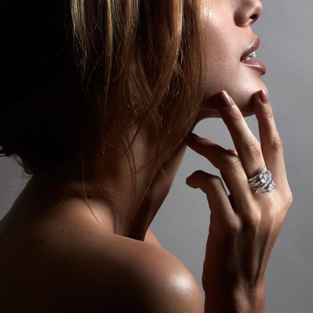 Shaun Leane Interlocking Ariana50 Eternity Ring Set - Platinum & 1.60ct Diamond