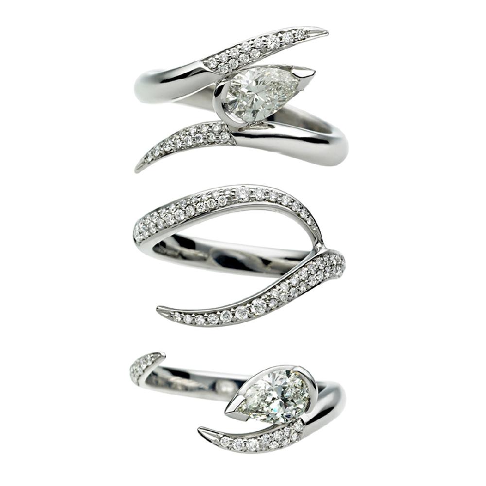 Shaun Leane Interlocking Ariana75 Eternity Ring - 18ct White Gold & 0.85ct Diamond