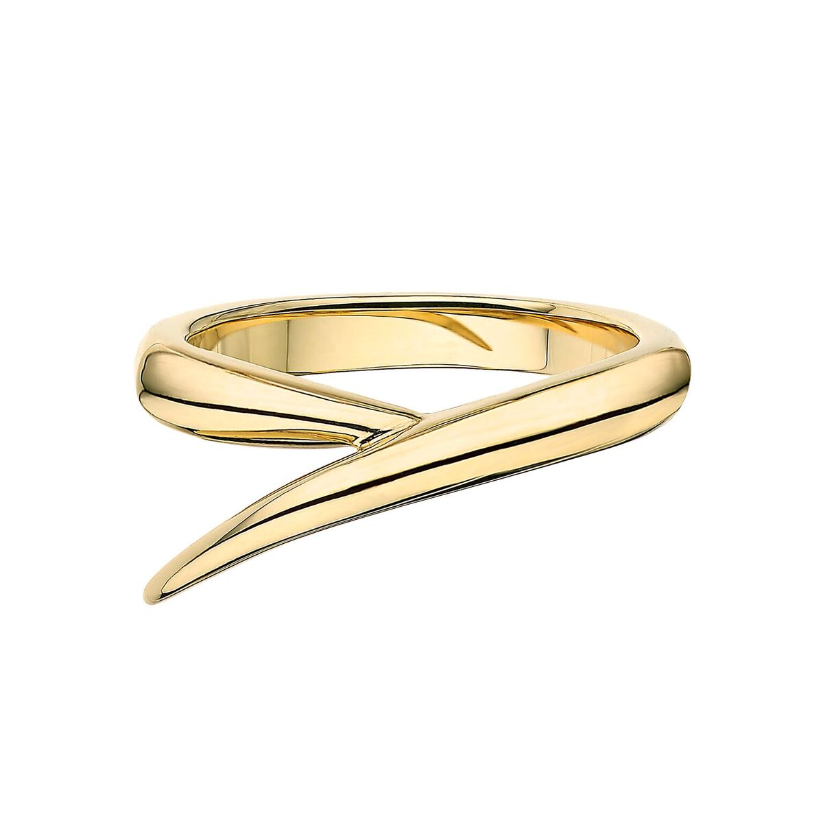 Shaun Leane Interlocking Duo Ring - 18ct Yellow Gold & Black Diamond