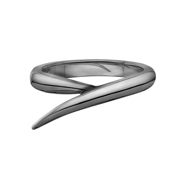shaun leane Interlocking Single Ring - 18ct Black Rhodium Gold
