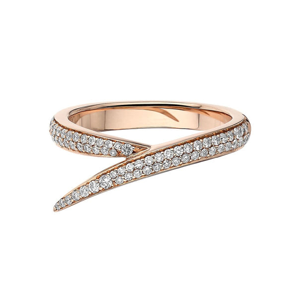 shaun leane Interlocking Single Ring - 18ct Rose Gold & Diamond