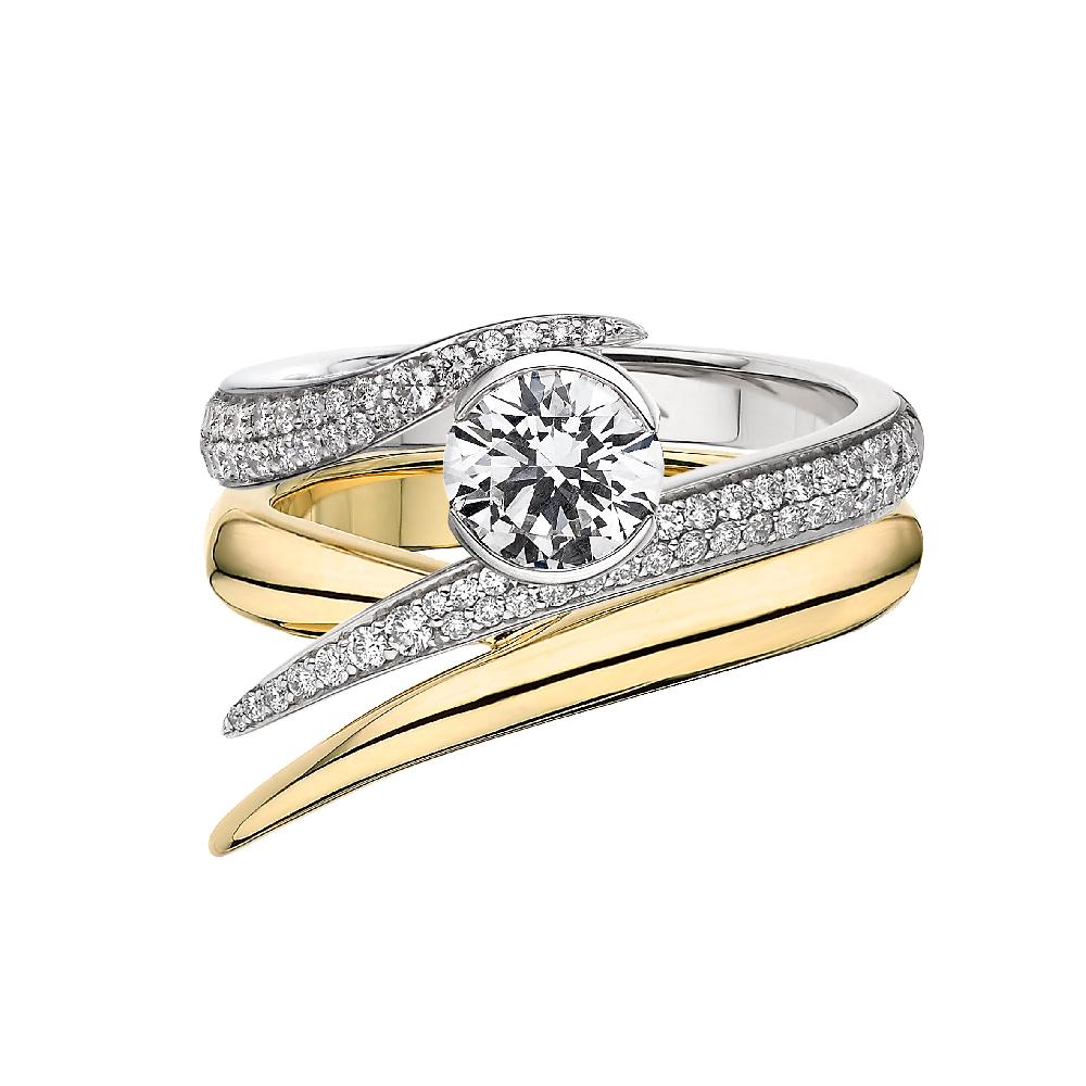 Shaun Leane Interlocking Solitaire100 Engagement Ring - 18ct White Gold & 1.50ct Diamond