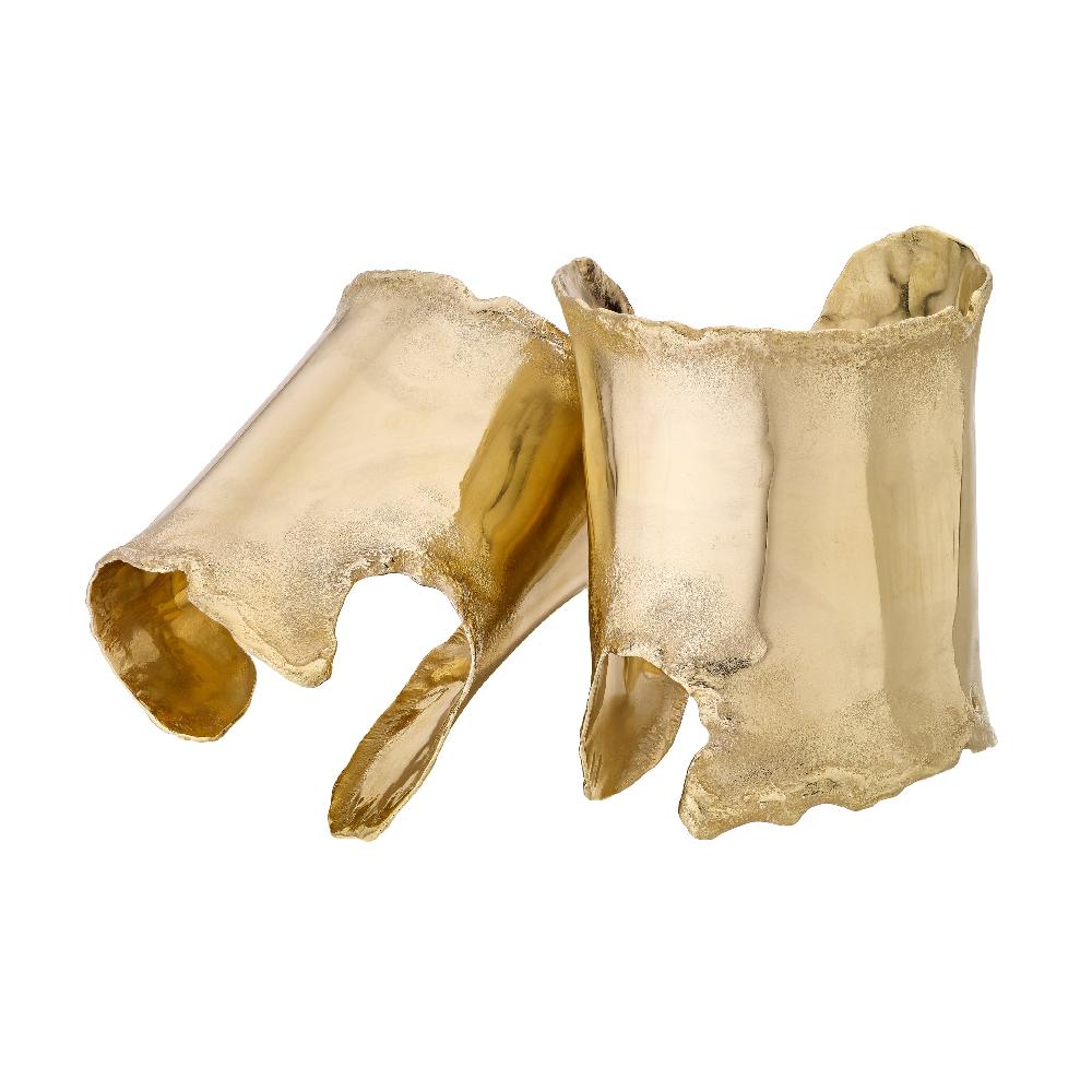 Shaun Leane Neptune Distressed Cuffs - Yellow Gold Vermeil