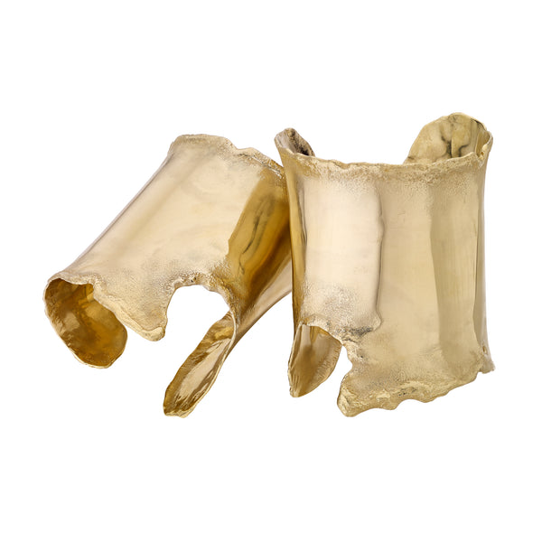 shaun leane Neptune Distressed Cuffs - Yellow Gold Vermeil