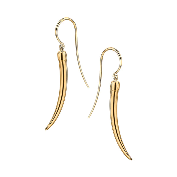 shaun leane No.1 Small Earrings - Yellow Gold Vermeil