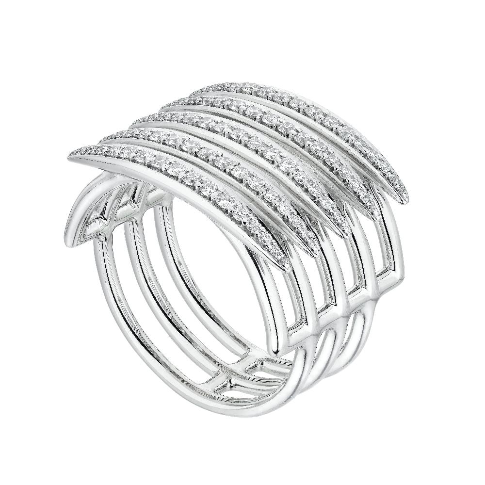 Shaun Leane Quill Fine Ring - 18ct White Gold & Diamond