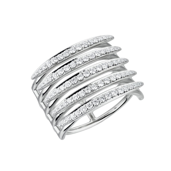 shaun leane Quill Fine Ring - 18ct White Gold & Diamond