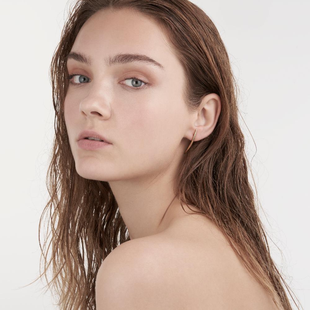 Shaun Leane Quill Long Drop Earrings - Yellow Gold Vermeil