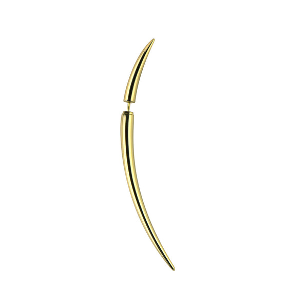 shaun leane Quill Single Large Earring - Yellow Gold Vermeil