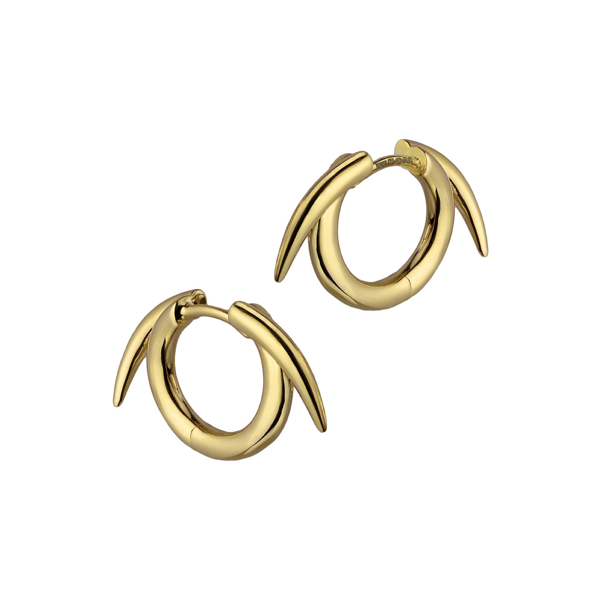 Shaun Leane Quill Small Hoop Earrings - Yellow Gold Vermeil