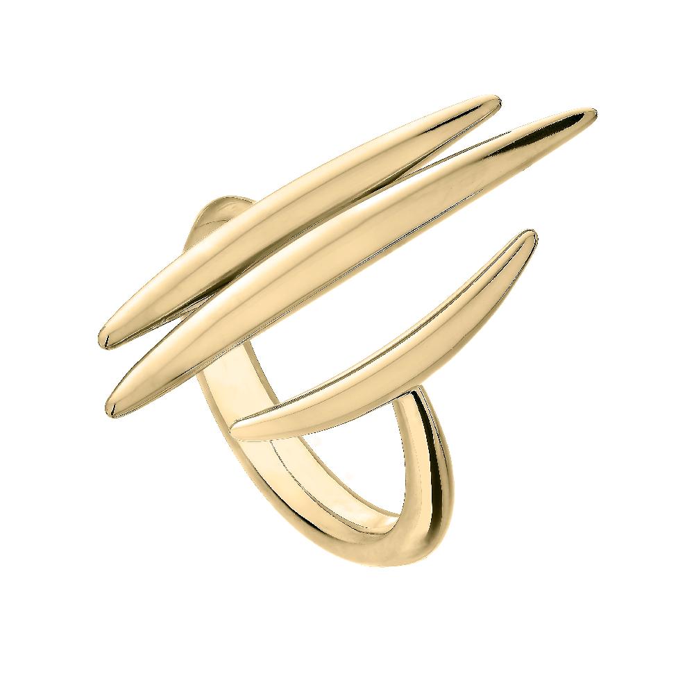 Shaun Leane Quill Triple Bar Ring - Yellow Gold Vermeil