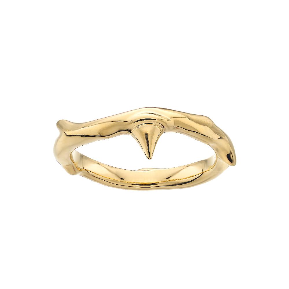 Shaun Leane Rose Thorn Band Ring - Yellow Gold Vermeil