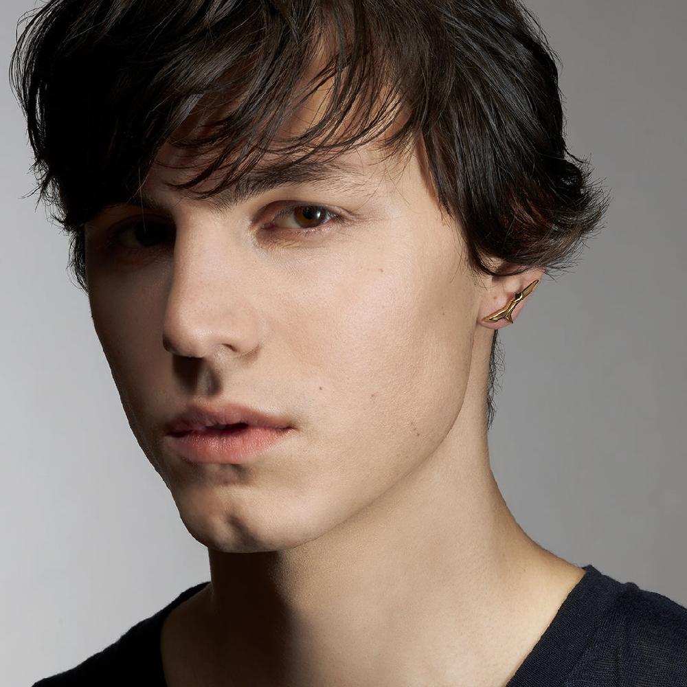 Shaun Leane Rose Thorn Climber Earrings - Yellow Gold Vermeil