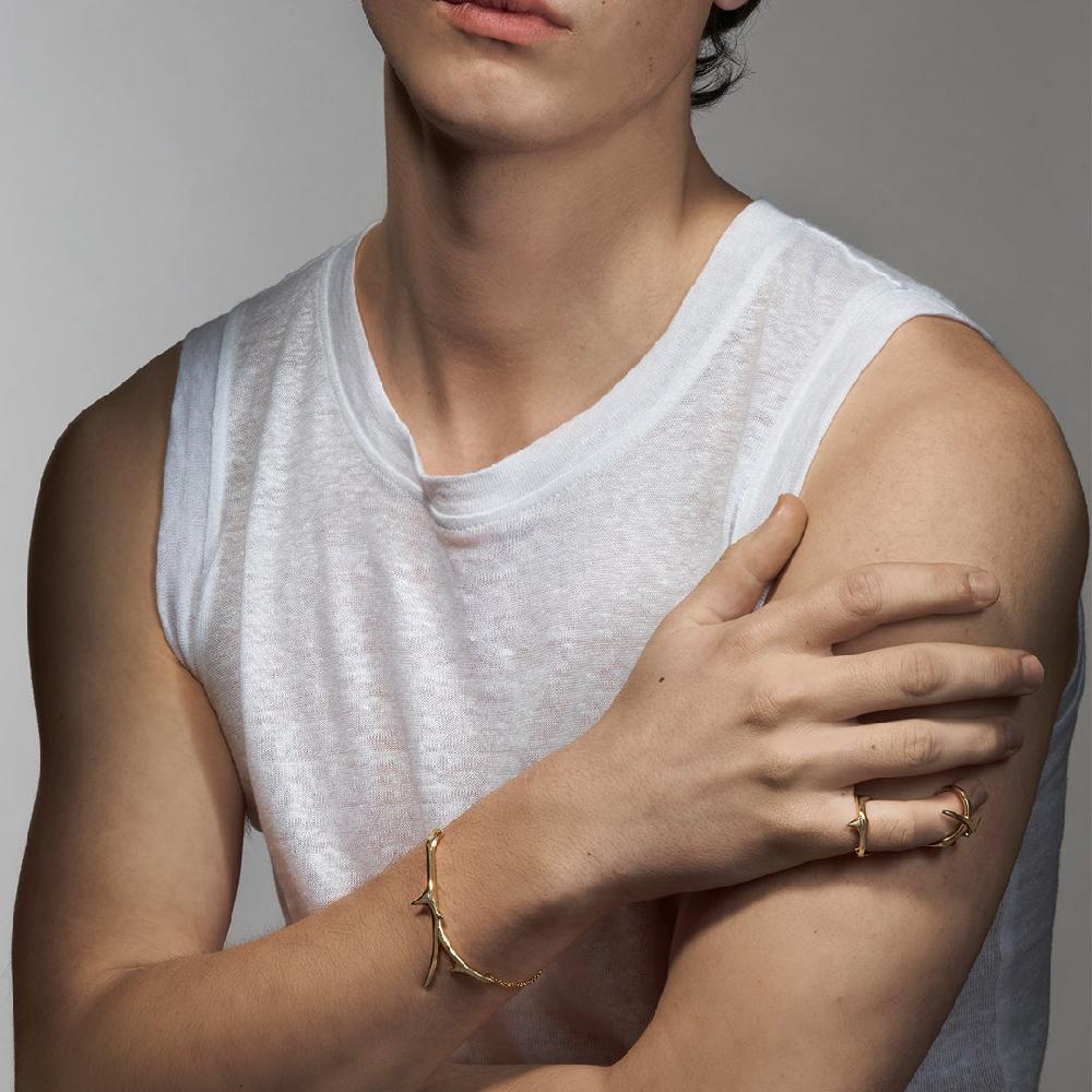 Shaun Leane Rose Thorn Hinged Ring - Yellow Gold Vermeil