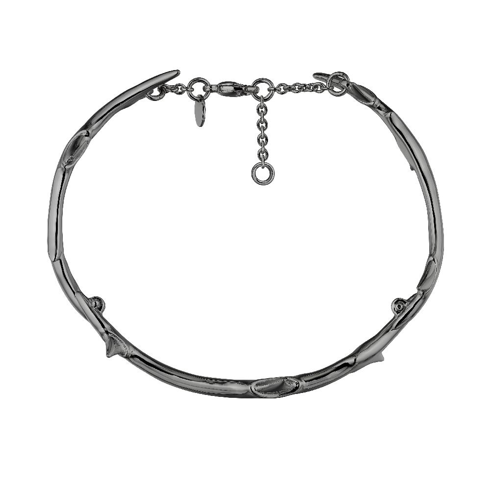 Shaun Leane Rose Thorn Linked Bracelet - Silver Black Rhodium