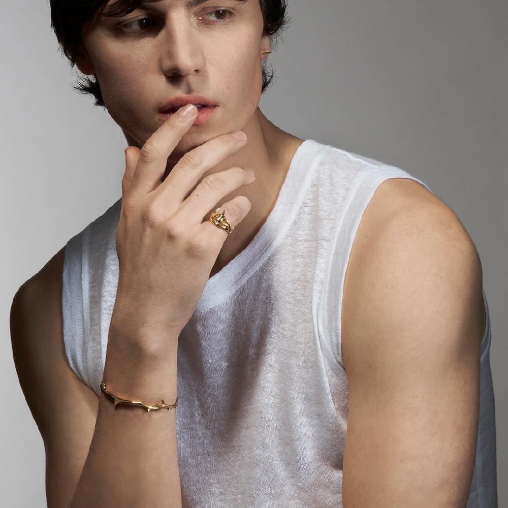 Shaun Leane Rose Thorn Linked Bracelet - Yellow Gold Vermeil