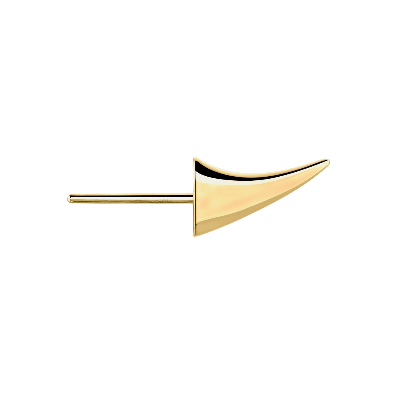 Shaun Leane Rose Thorn Single Large Swerve Earring - Yellow Gold Vermeil