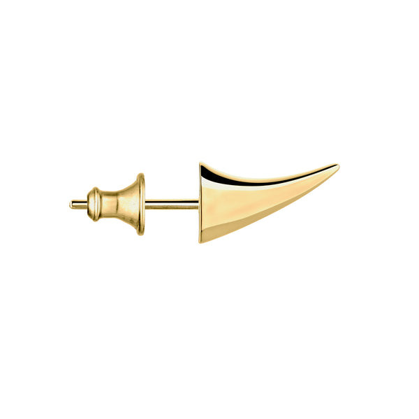 shaun leane Rose Thorn Single Large Swerve Earring - Yellow Gold Vermeil