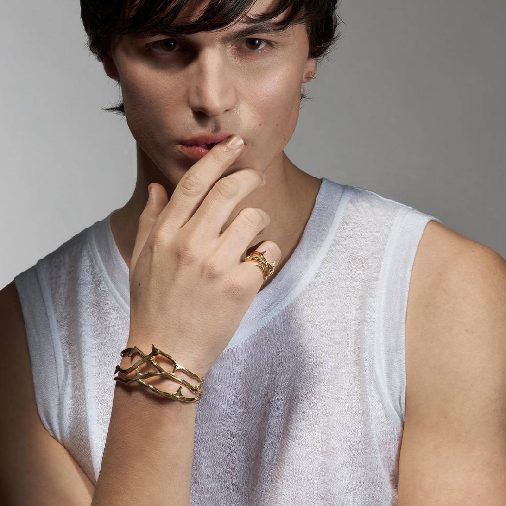 Shaun Leane Rose Thorn Small Cuff - Yellow Gold Vermeil