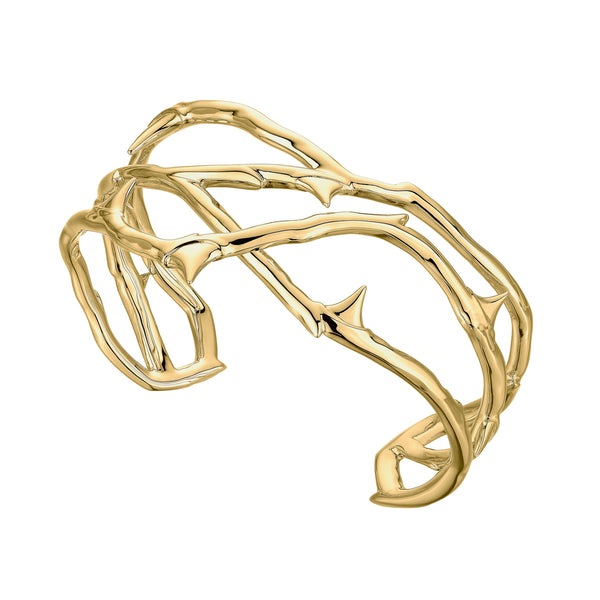 shaun leane Rose Thorn Small Cuff - Yellow Gold Vermeil