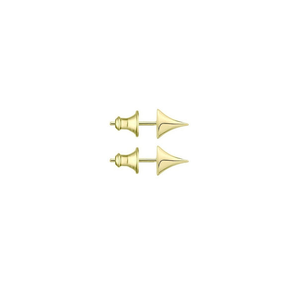 shaun leane Rose Thorn Stud Earrings - Yellow Gold Vermeil