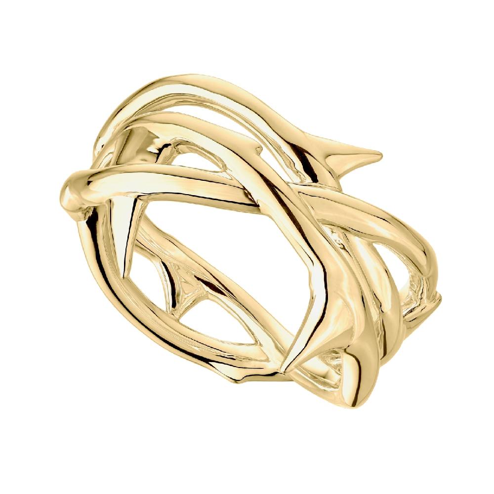 Shaun Leane Rose Thorn Triple Band Ring - Yellow Gold Vermeil