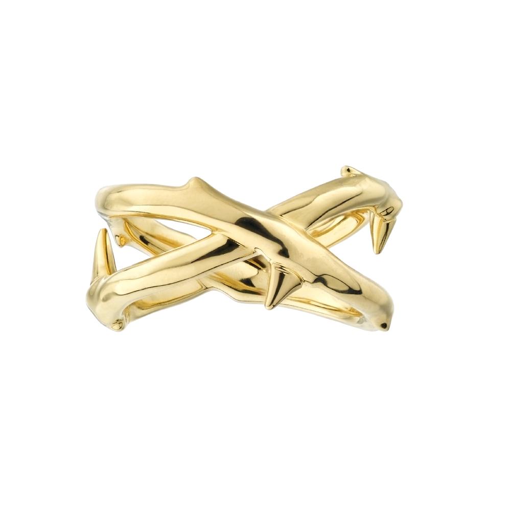 Shaun Leane Rose Thorn Wide Band Ring - Yellow Gold Vermeil