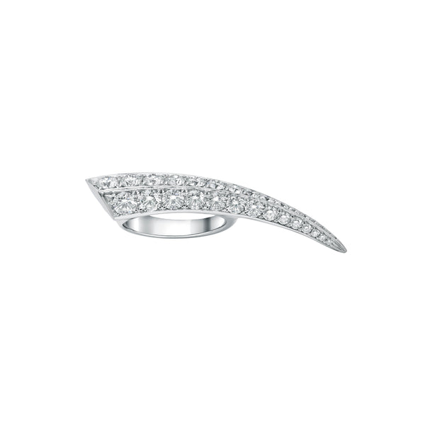 shaun leane Sabre Fine Classic Ring - 18ct White Gold & Diamond