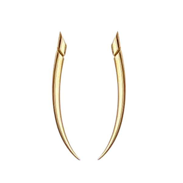 shaun leane Sabre Fine Large Earrings - 18ct Yellow Gold