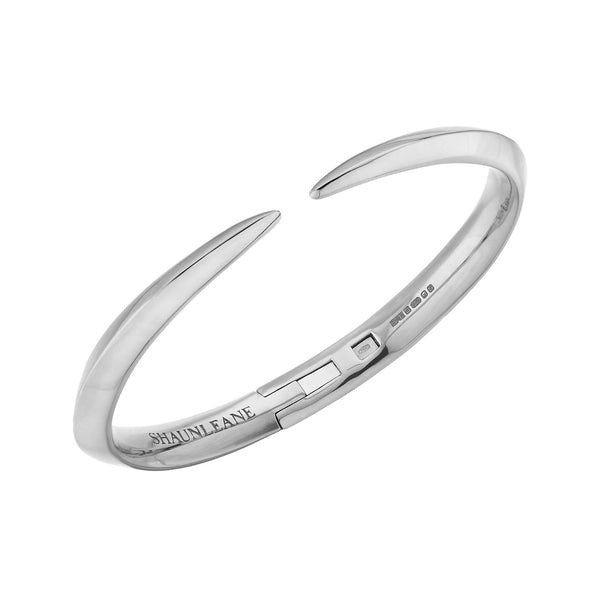 shaun leane Sabre Fine Medium Bangle - 18ct White Gold