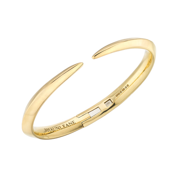 shaun leane Sabre Fine Medium Bangle - 18ct Yellow Gold