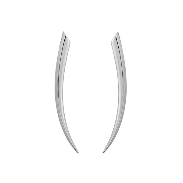 shaun leane Sabre Fine Medium Earrings - 18ct White Gold