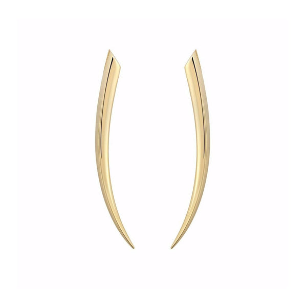 shaun leane Sabre Fine Medium Earrings - 18ct Yellow Gold