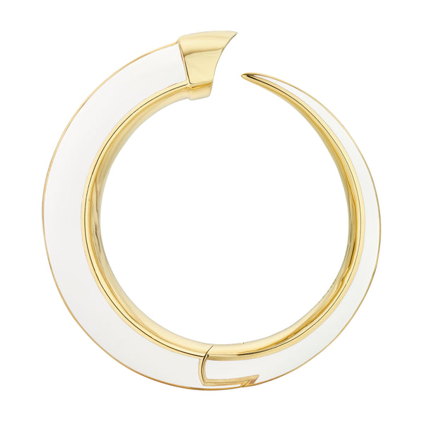 shaun leane Sabre Solis Cuff - Yellow Gold Vermeil & Chalk Ceramic
